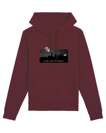 I Want a Ticket to Anywhere Burgundy