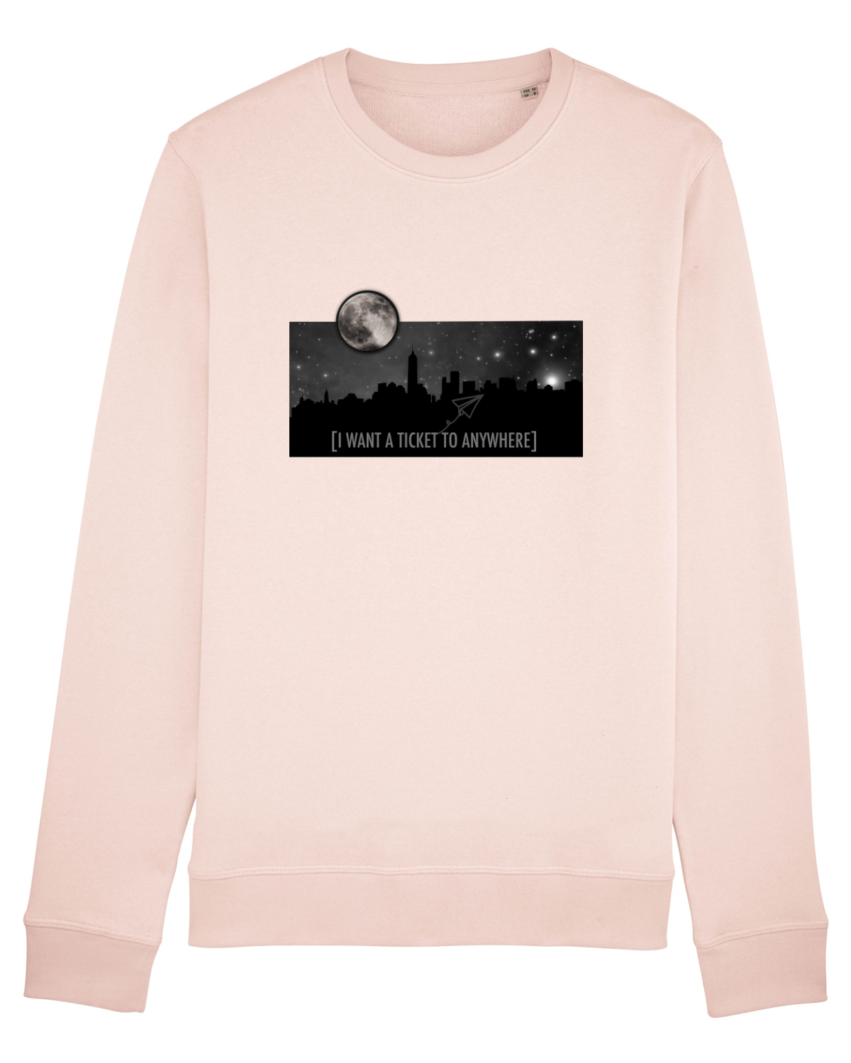 Bluză mânecă lungă Unisex Rise Candy Pink
