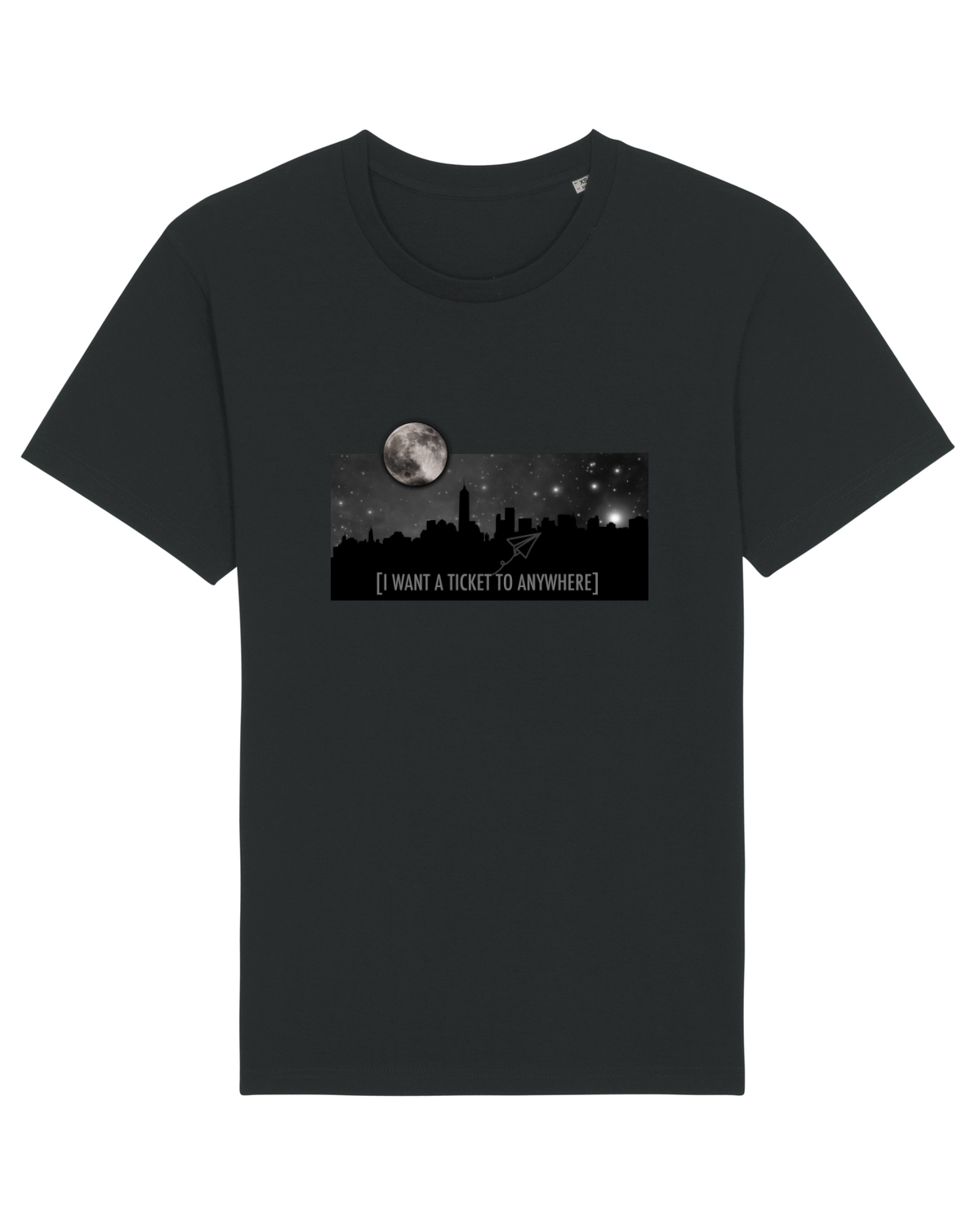 Tricou mânecă scurtă Unisex Rocker Black