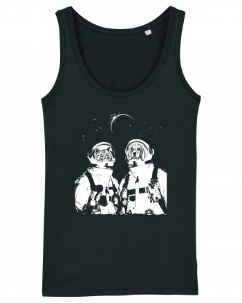 Cat and Dog  Astronauts Black