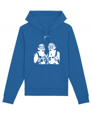 Cat and Dog  Astronauts Royal Blue