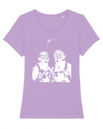 Cat and Dog  Astronauts Lavender Dawn