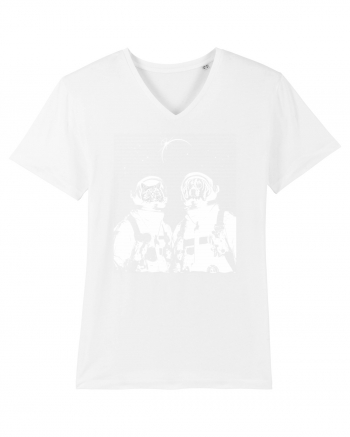 Cat and Dog  Astronauts White