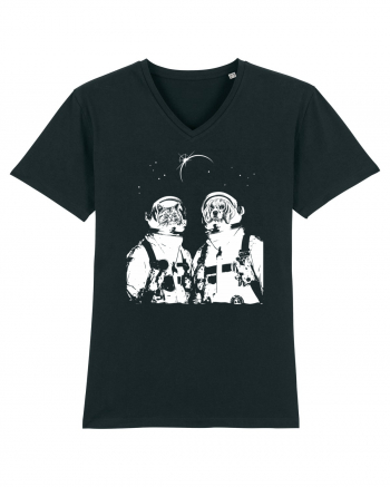 Cat and Dog  Astronauts Black