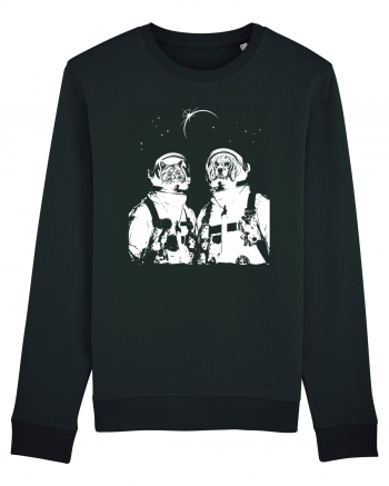 Cat and Dog  Astronauts Black