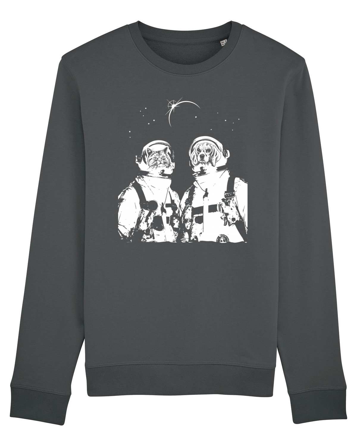 Bluză mânecă lungă Unisex Rise Anthracite