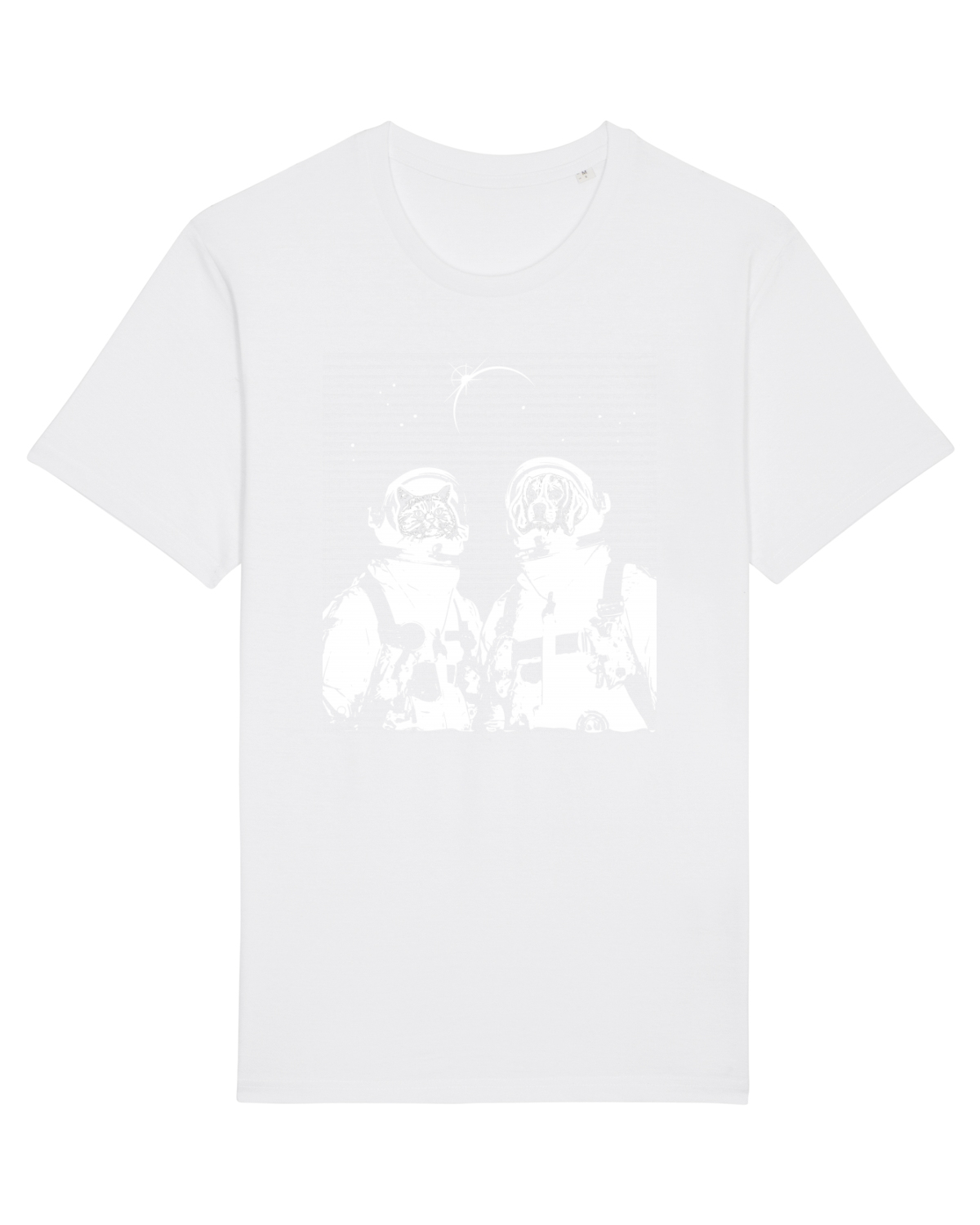 Tricou mânecă scurtă Unisex Rocker White