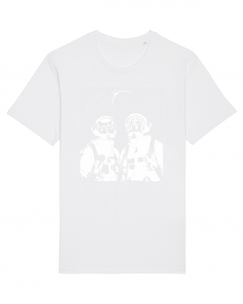 Cat and Dog  Astronauts White