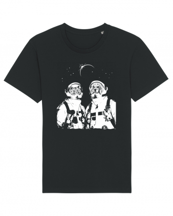 Cat and Dog  Astronauts Black