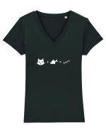 Catfish Tricou mânecă scurtă guler V Damă Evoker