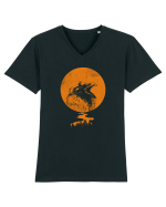 Raven Tricou mânecă scurtă guler V Bărbat Presenter