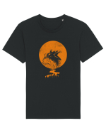 Raven Tricou mânecă scurtă Unisex Rocker