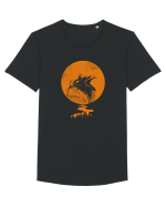 Raven Tricou mânecă scurtă guler larg Bărbat Skater