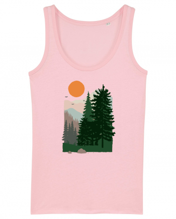 Mountains. Cotton Pink