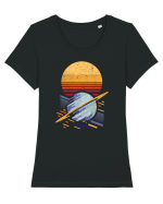 Planets Tricou mânecă scurtă guler larg fitted Damă Expresser