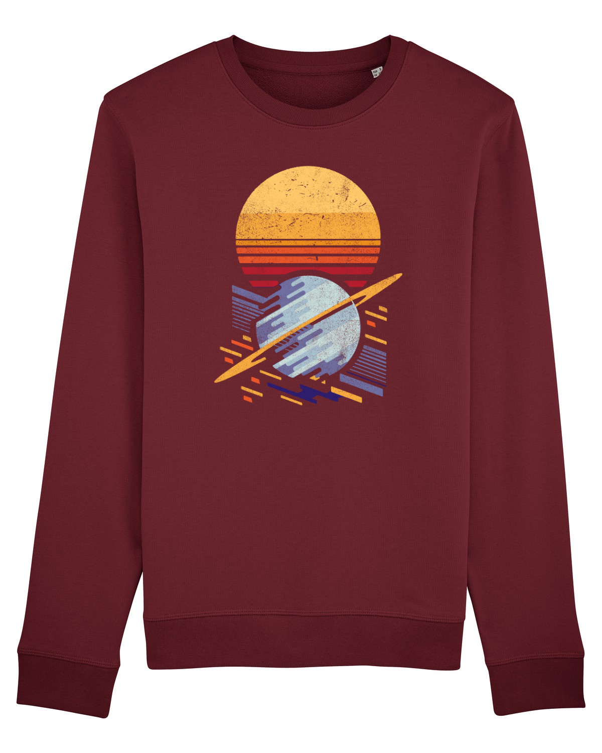 Bluză mânecă lungă Unisex Rise Burgundy