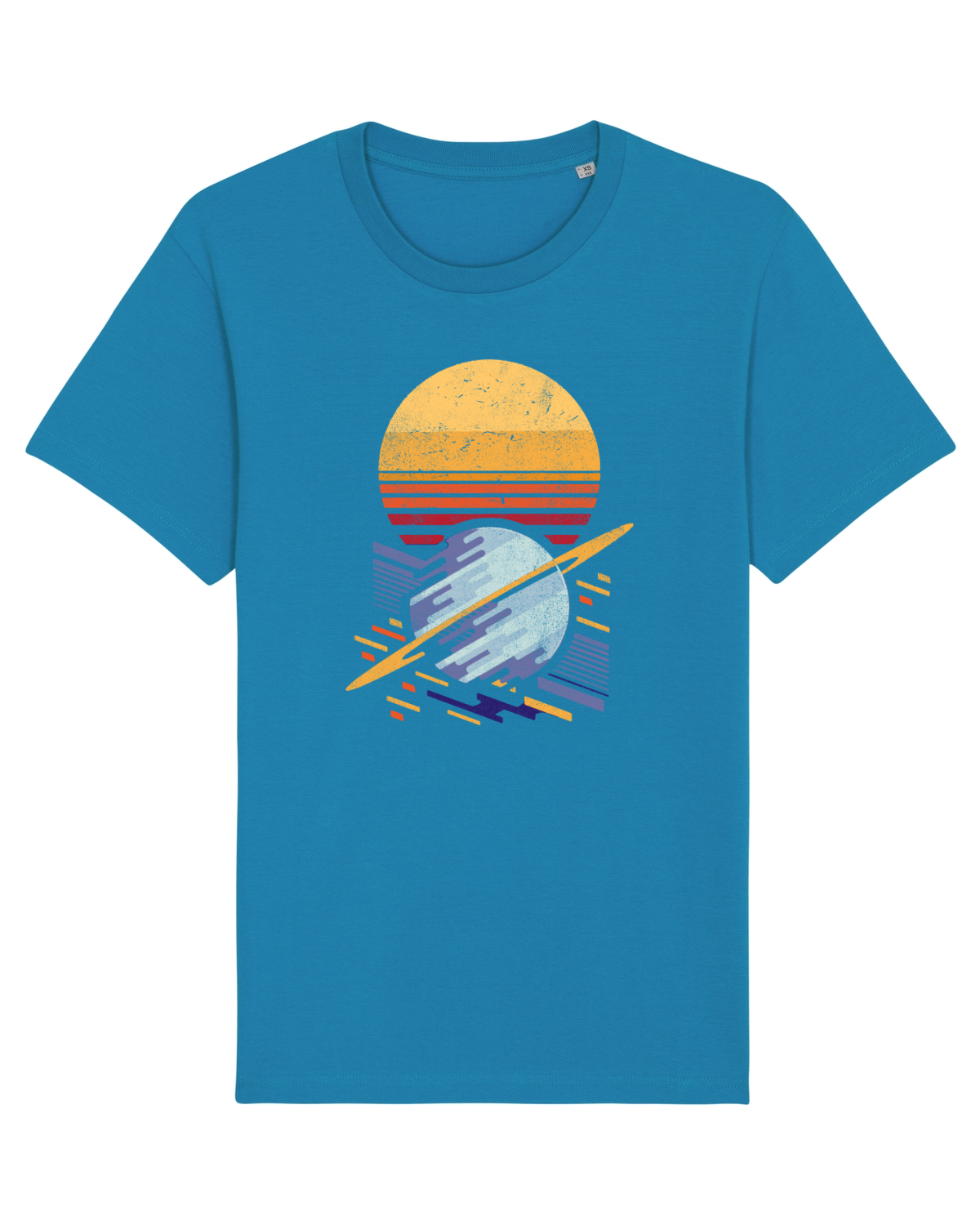 Tricou mânecă scurtă Unisex Rocker Azur