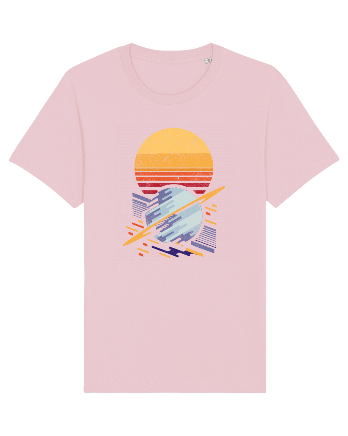 Tricou mânecă scurtă Unisex Rocker Cotton Pink