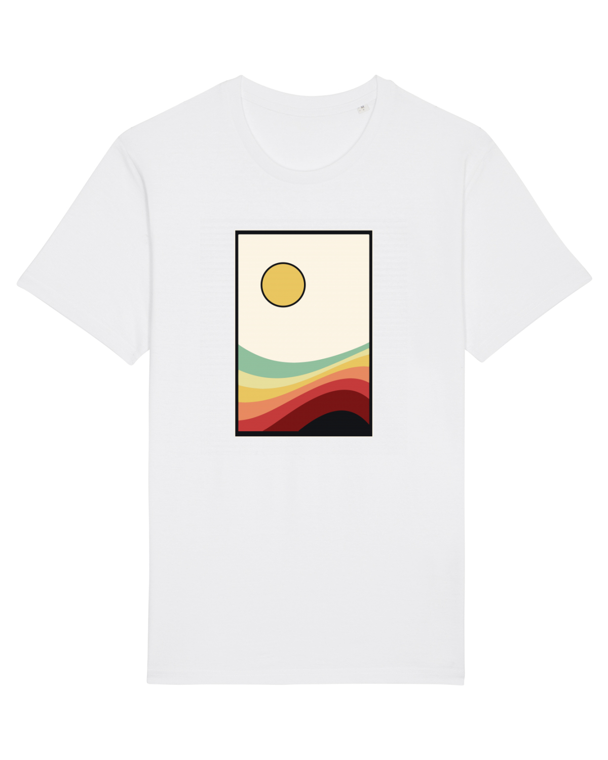 Tricou mânecă scurtă Unisex Rocker White