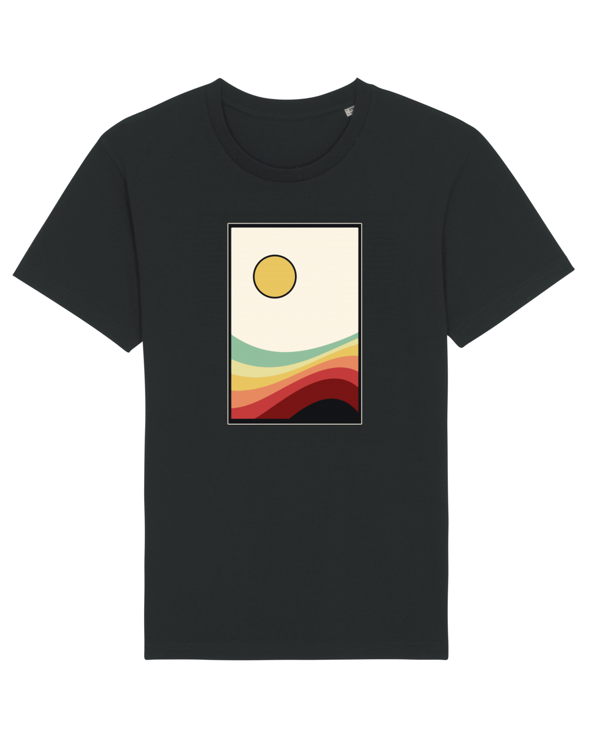 Tricou mânecă scurtă Unisex Rocker Black