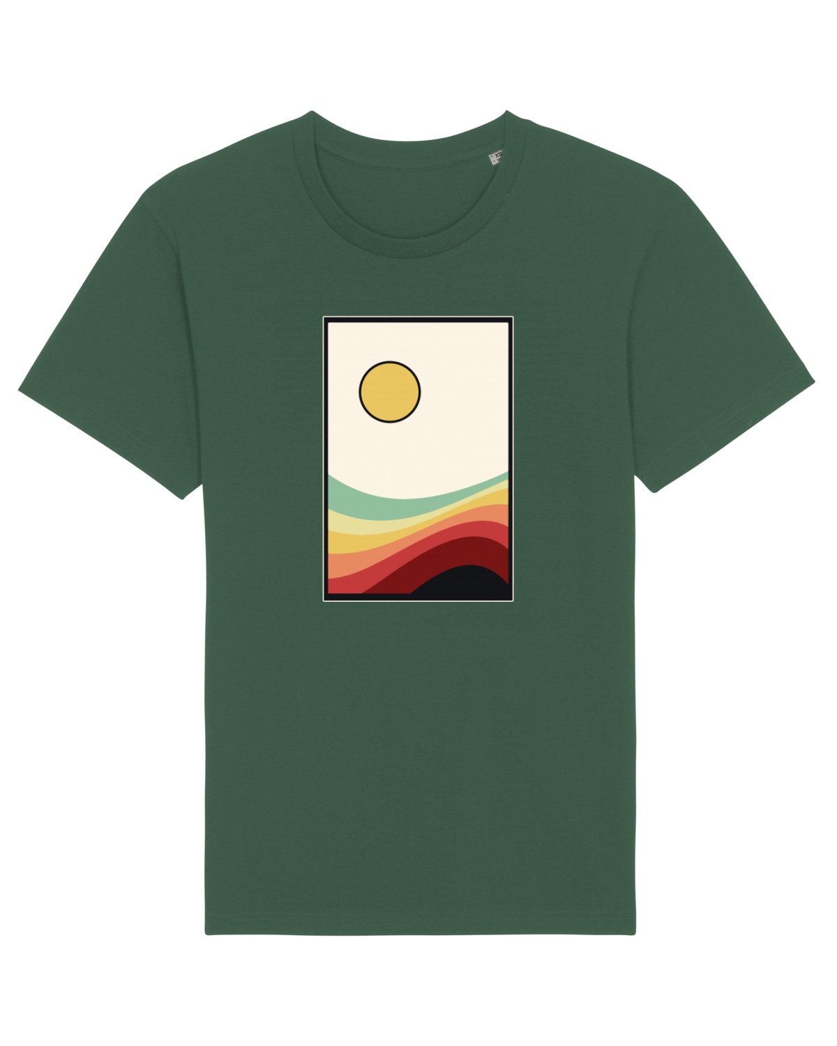 Tricou mânecă scurtă Unisex Rocker Bottle Green