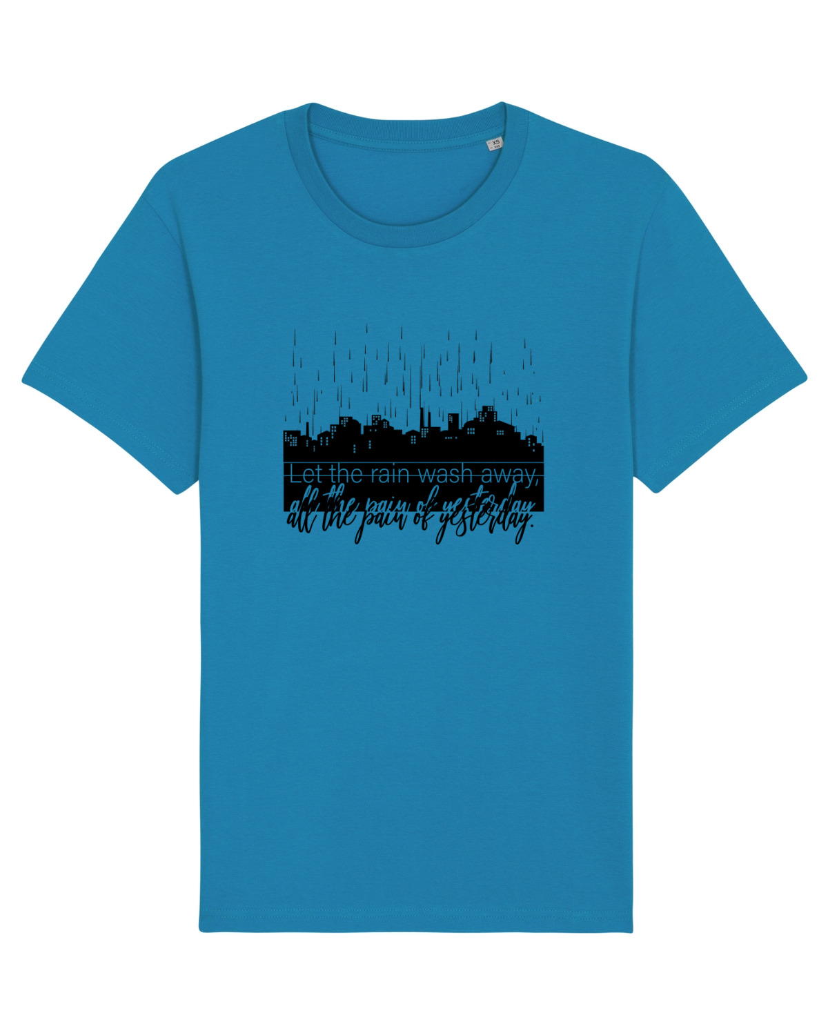 Tricou mânecă scurtă Unisex Rocker Azur