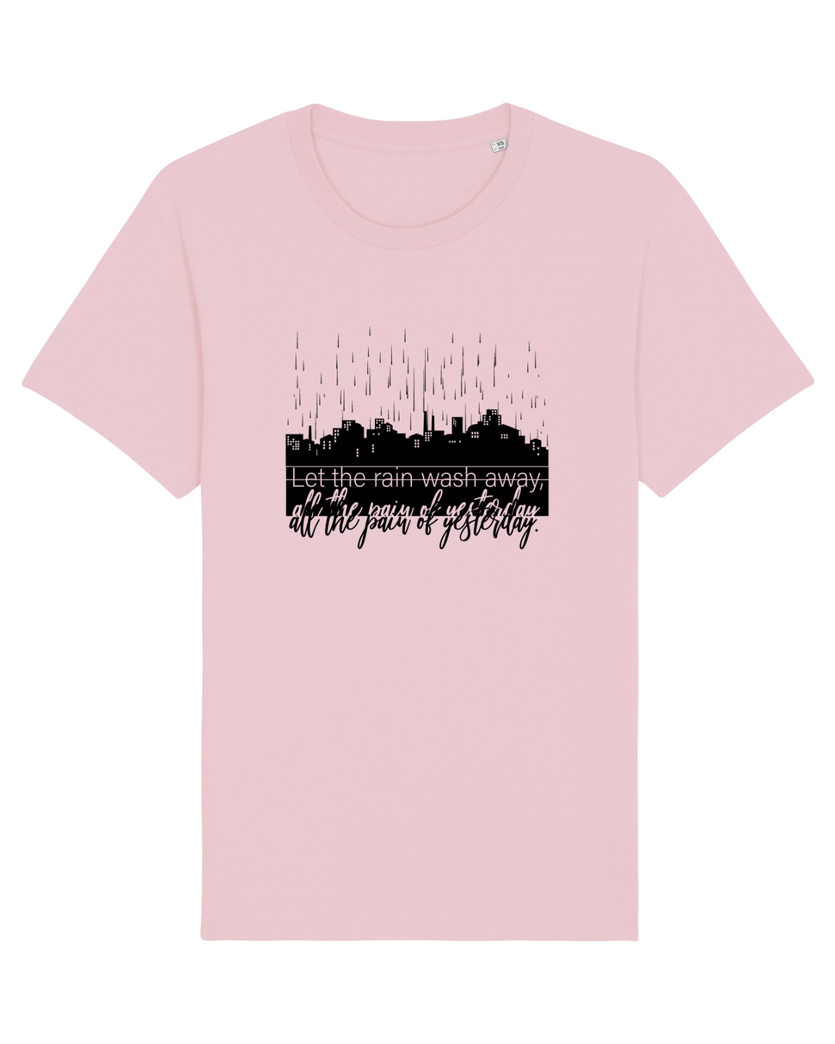 Tricou mânecă scurtă Unisex Rocker Cotton Pink