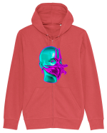 Alien Mask - Mască extraterestră Hanorac cu fermoar Unisex Connector