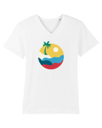 Palm  Tricou mânecă scurtă guler V Bărbat Presenter