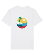 Palm  Tricou mânecă scurtă Unisex Rocker
