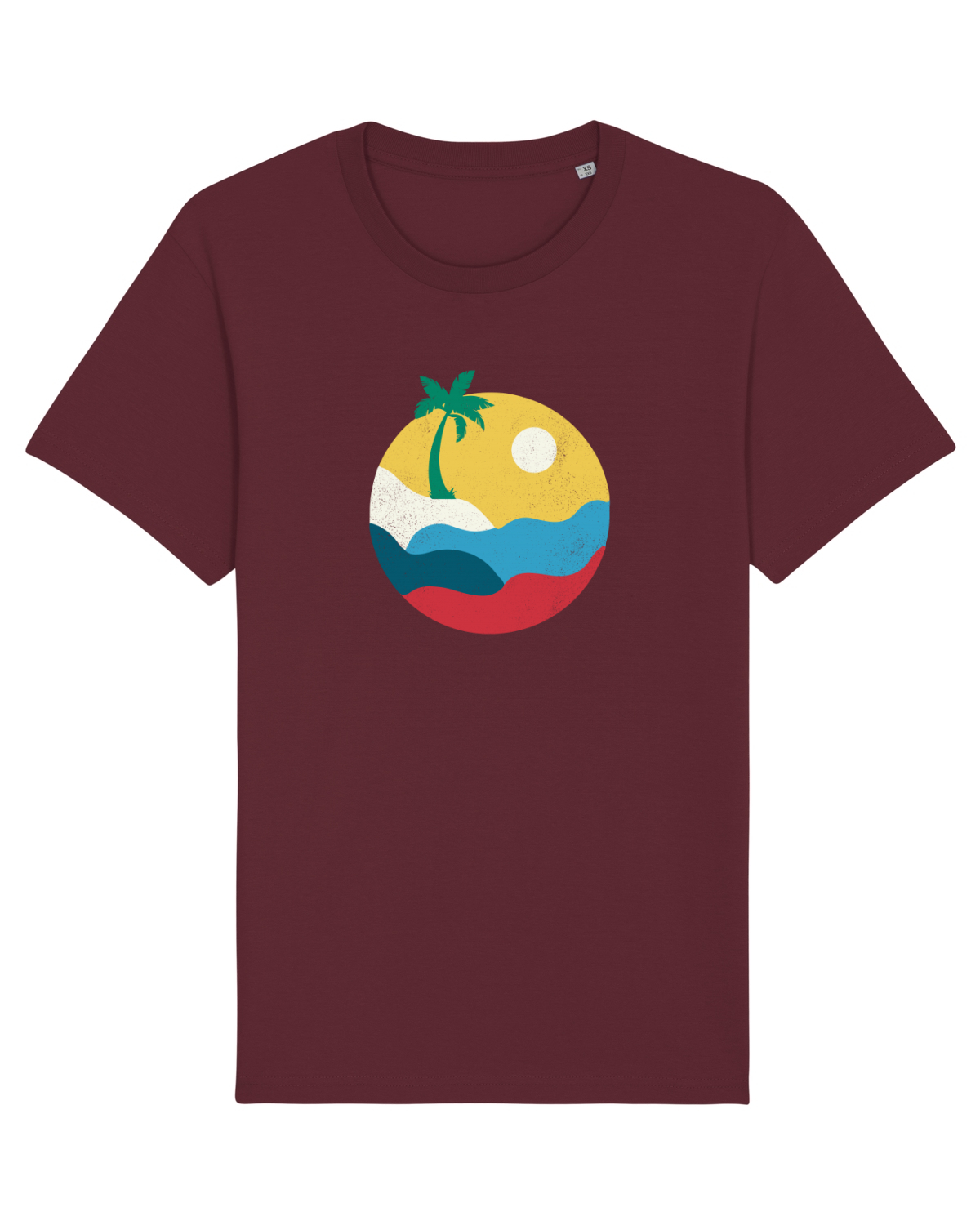 Tricou mânecă scurtă Unisex Rocker Burgundy