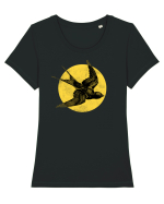 Bird Tricou mânecă scurtă guler larg fitted Damă Expresser