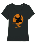 Randunica Tricou mânecă scurtă guler larg fitted Damă Expresser