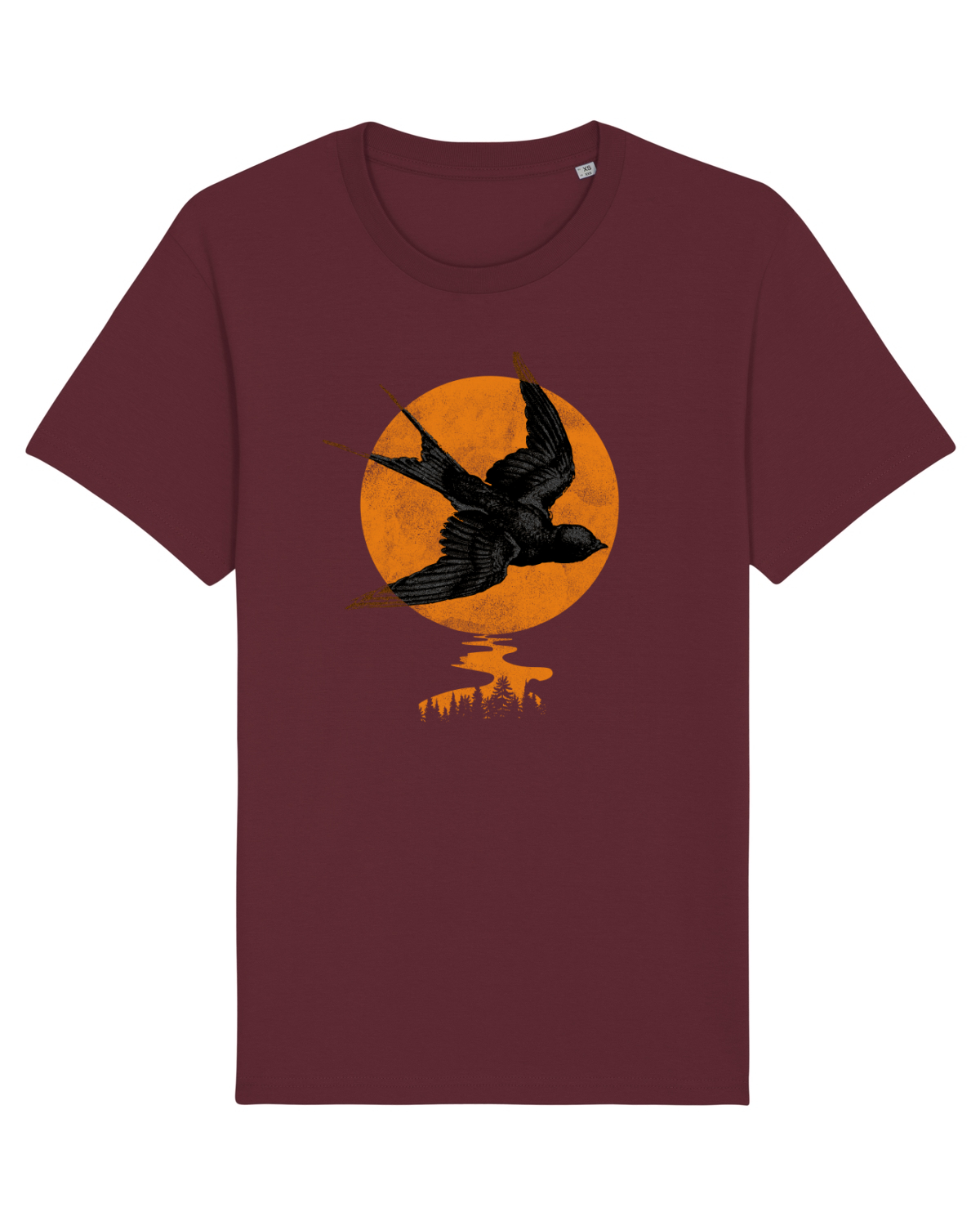 Tricou mânecă scurtă Unisex Rocker Burgundy