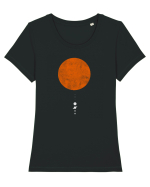 Solar planets Tricou mânecă scurtă guler larg fitted Damă Expresser