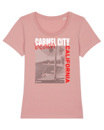 Travel. California Tricou mânecă scurtă guler larg fitted Damă Expresser