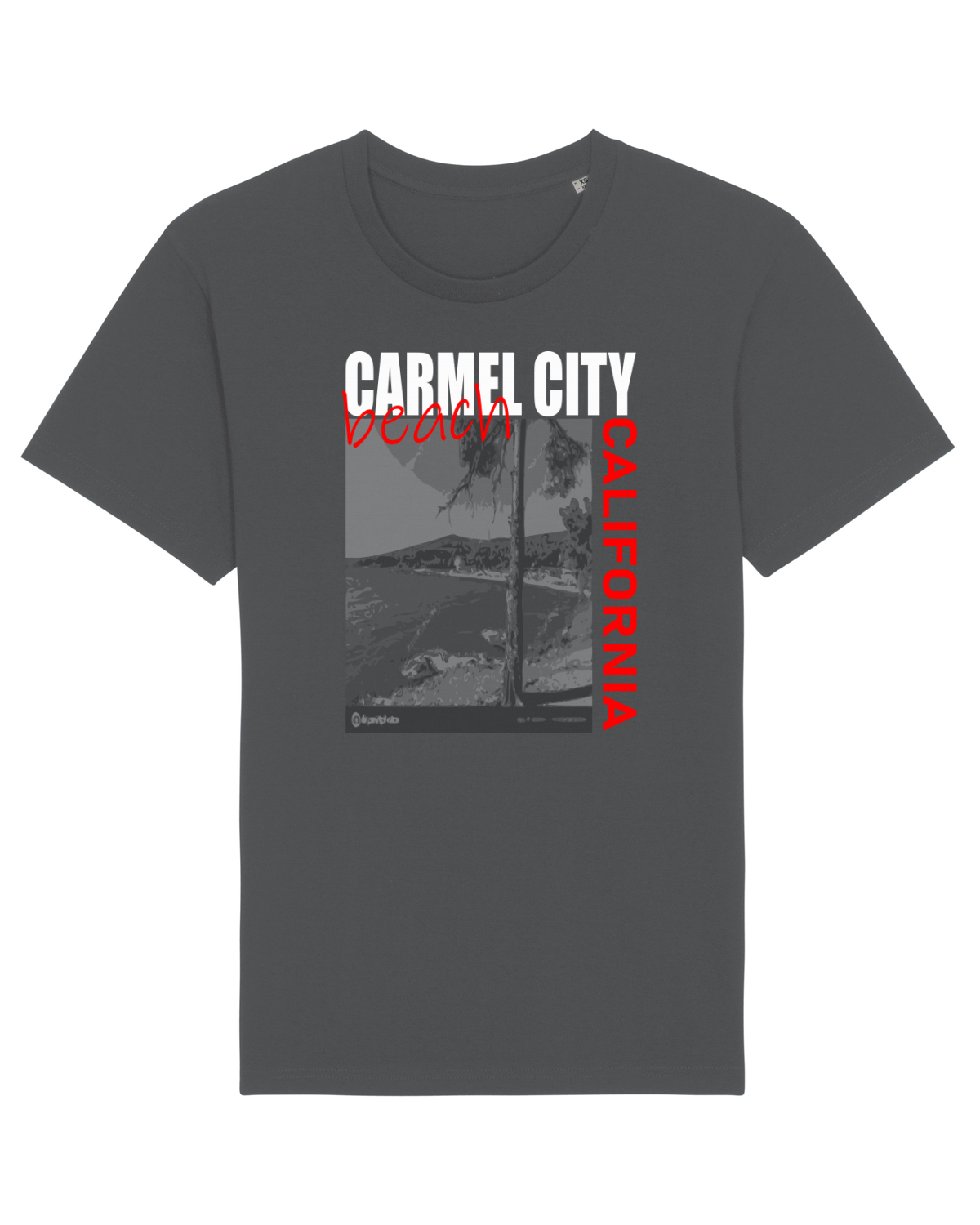 Tricou mânecă scurtă Unisex Rocker Anthracite
