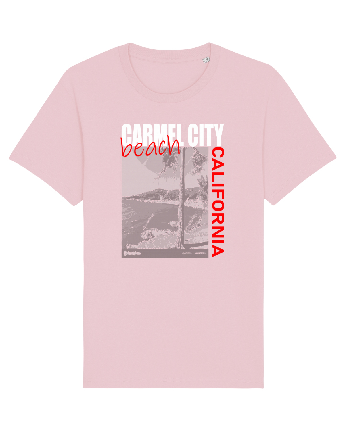 Tricou mânecă scurtă Unisex Rocker Cotton Pink