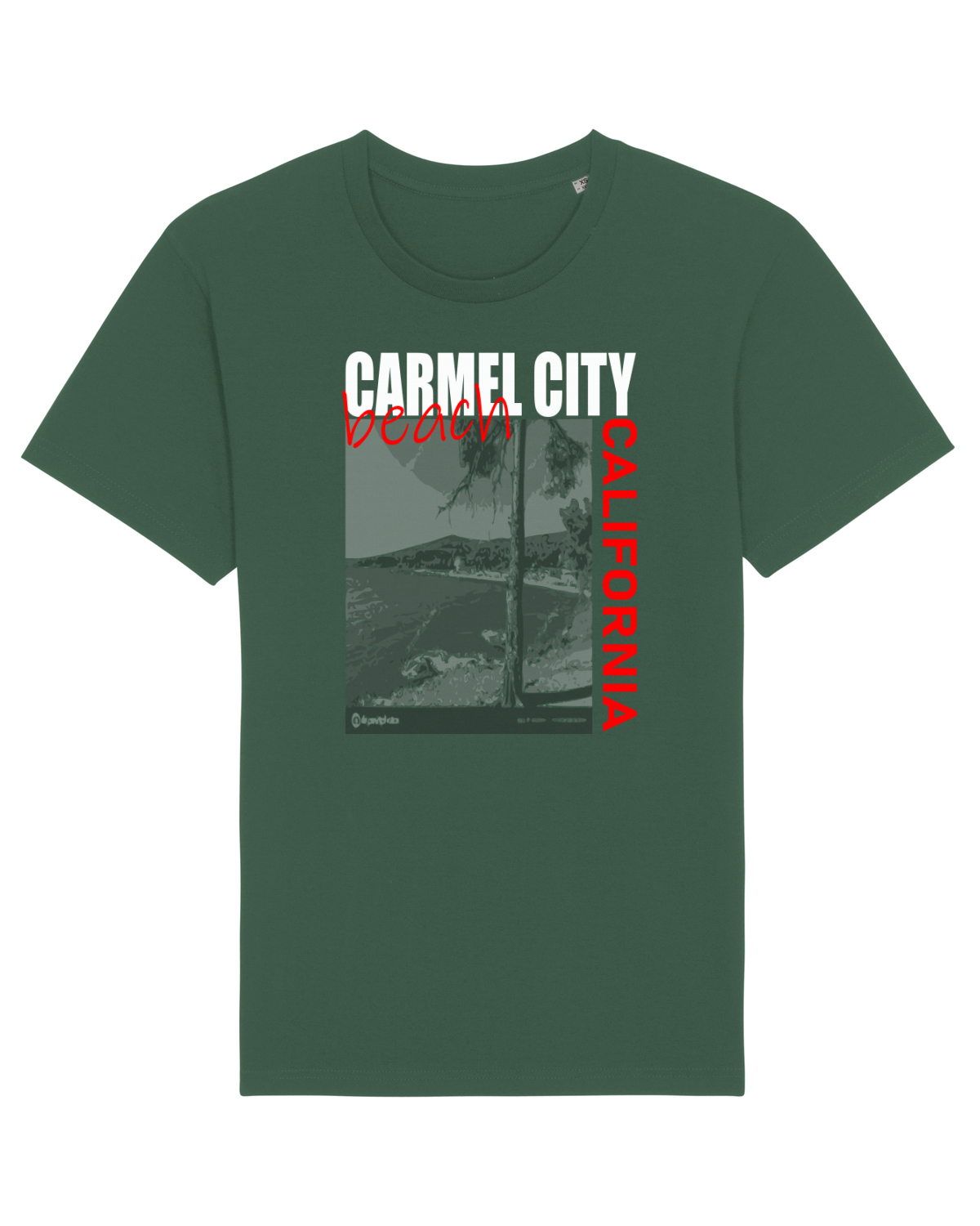 Tricou mânecă scurtă Unisex Rocker Bottle Green