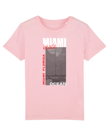 Travel. Miami Beach Cotton Pink