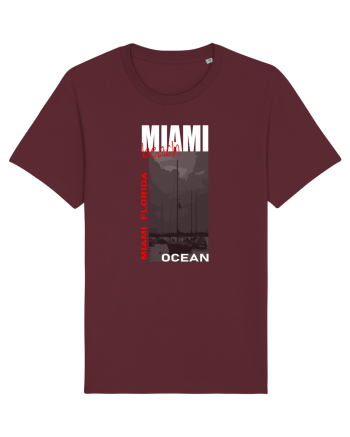 Travel. Miami Beach Burgundy