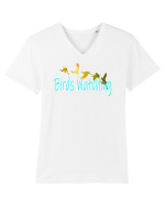Birds Watching Tricou mânecă scurtă guler V Bărbat Presenter