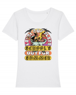 Level Complete School's Out For Summer Tricou mânecă scurtă guler larg fitted Damă Expresser