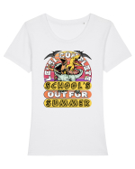 Level Complete School's Out For Summer Tricou mânecă scurtă guler larg fitted Damă Expresser