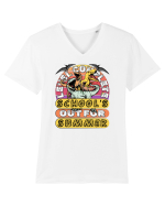 Level Complete School's Out For Summer Tricou mânecă scurtă guler V Bărbat Presenter