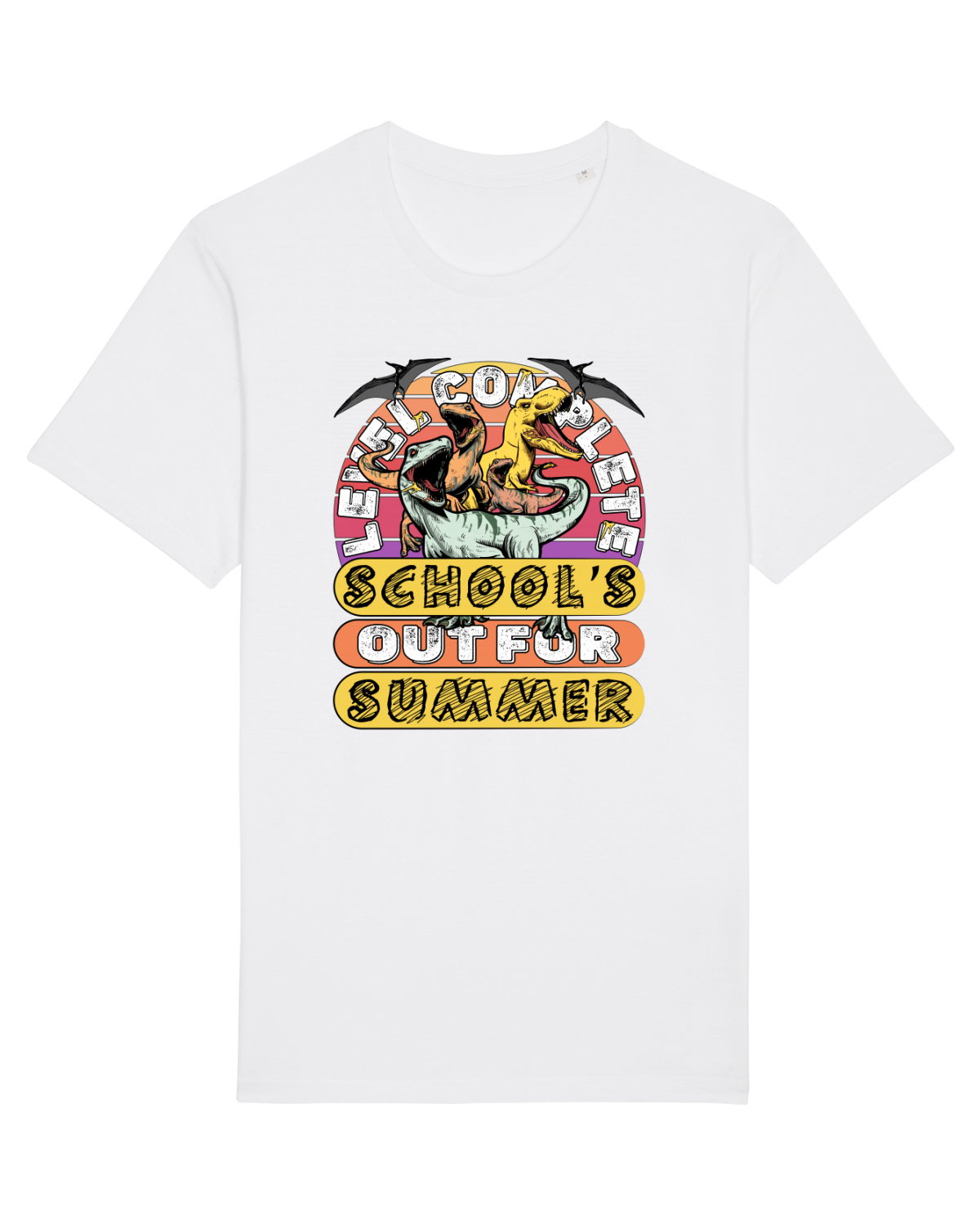Tricou mânecă scurtă Unisex Rocker White