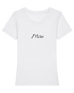 Mire Tricou mânecă scurtă guler larg fitted Damă Expresser