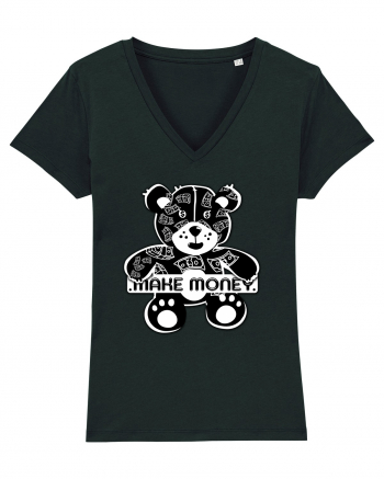 Make Money - Black Teddy Bear Black