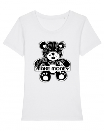 Make Money - Black Teddy Bear White