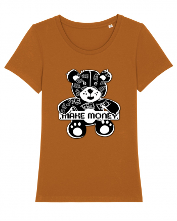 Make Money - Black Teddy Bear Roasted Orange